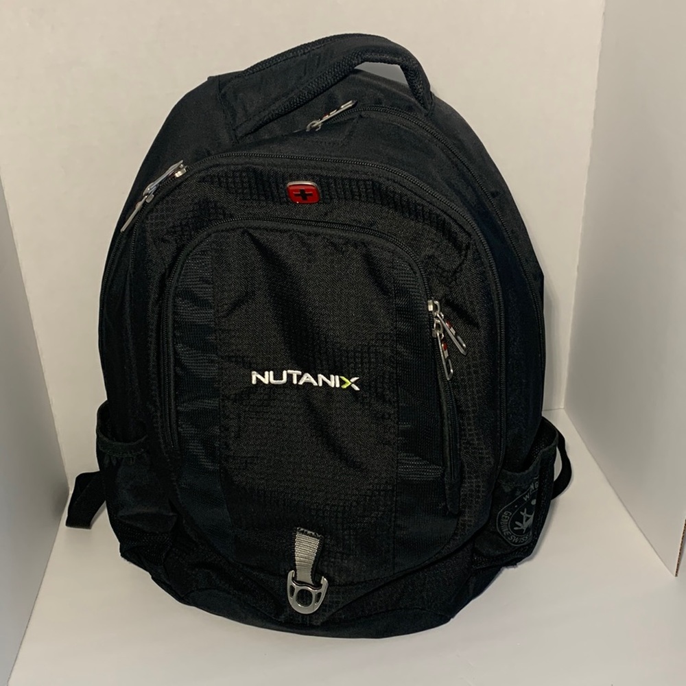 Wenger Swiss Army Backpack Laptop/Tablet Black Nutanix Logo Travel School Hiking